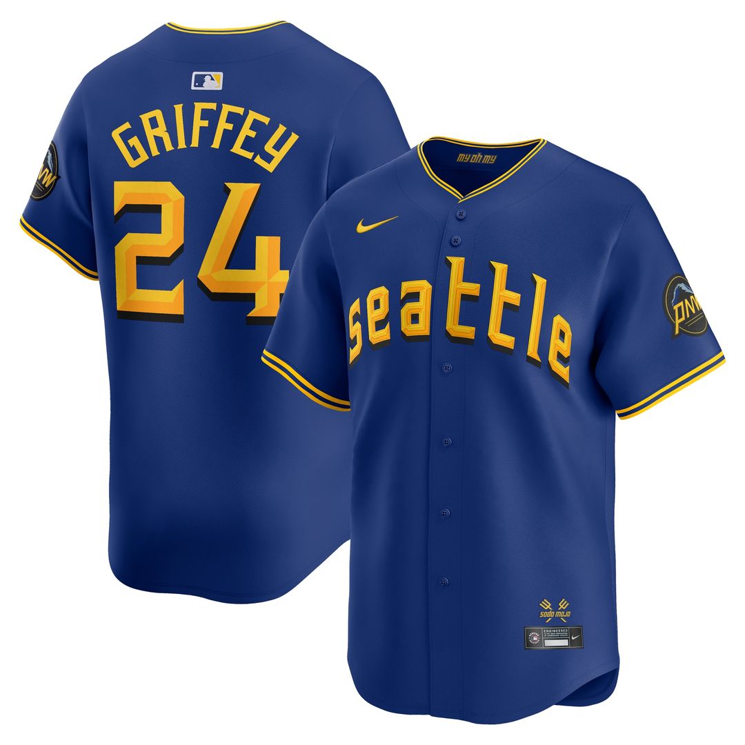 Ken Griffey Jr. Seattle Mariners Nike City Connect Retired Player Limited Jersey - Royal