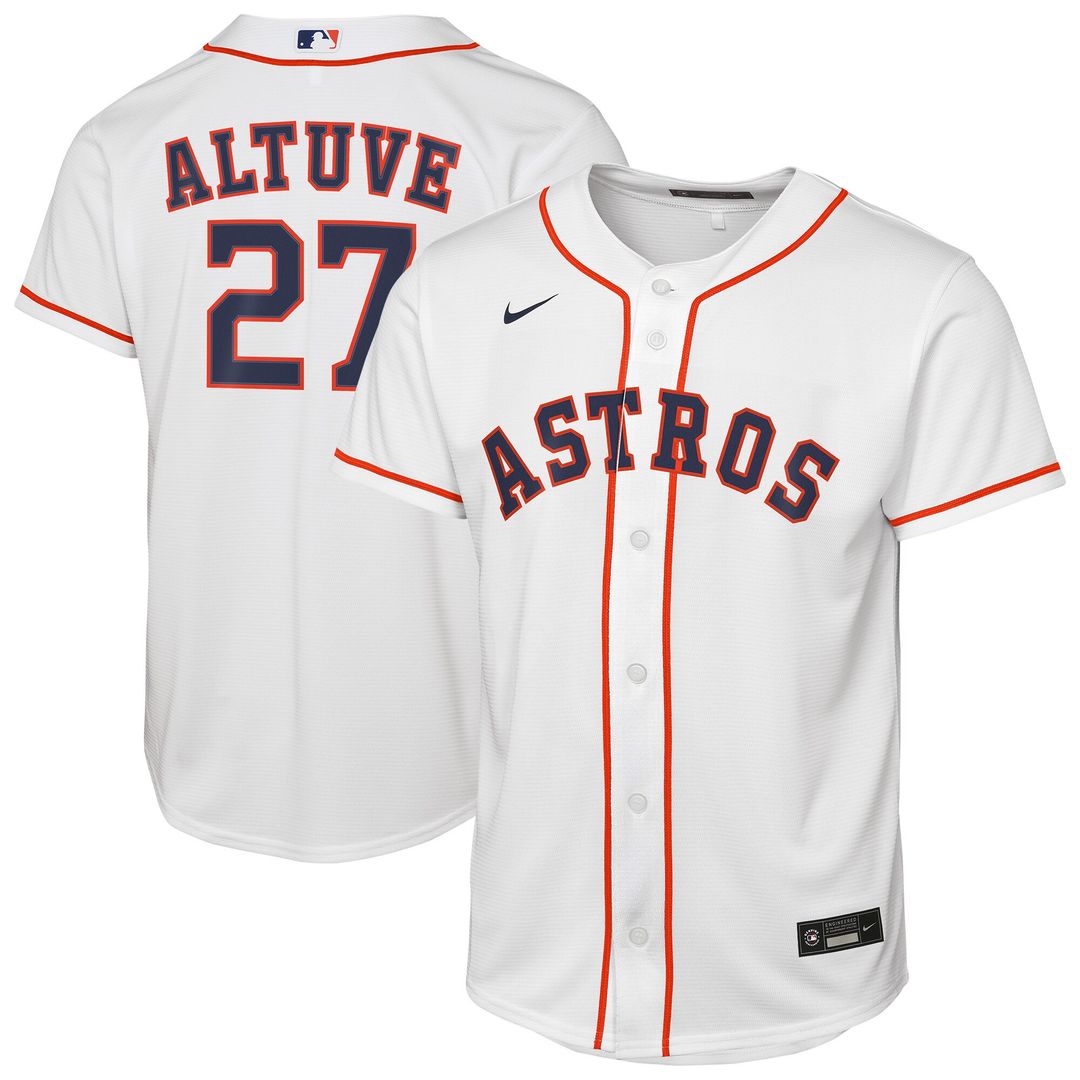 Jose Altuve Houston Astros Nike Youth Home Player Replica Jersey - White