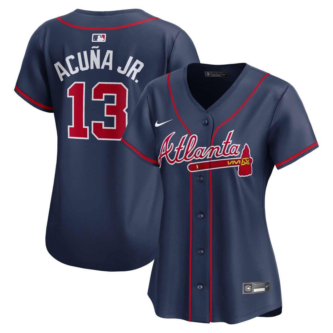 Ronald Acuña Jr. Atlanta Braves Nike Women's Alternate Player Limited Jersey - Navy
