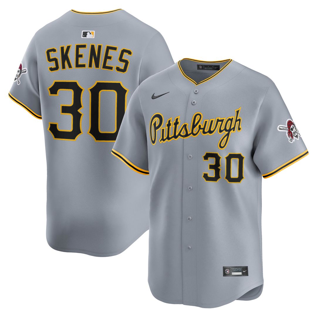 Paul Skenes Pittsburgh Pirates Nike Road Player Limited Jersey - Gray