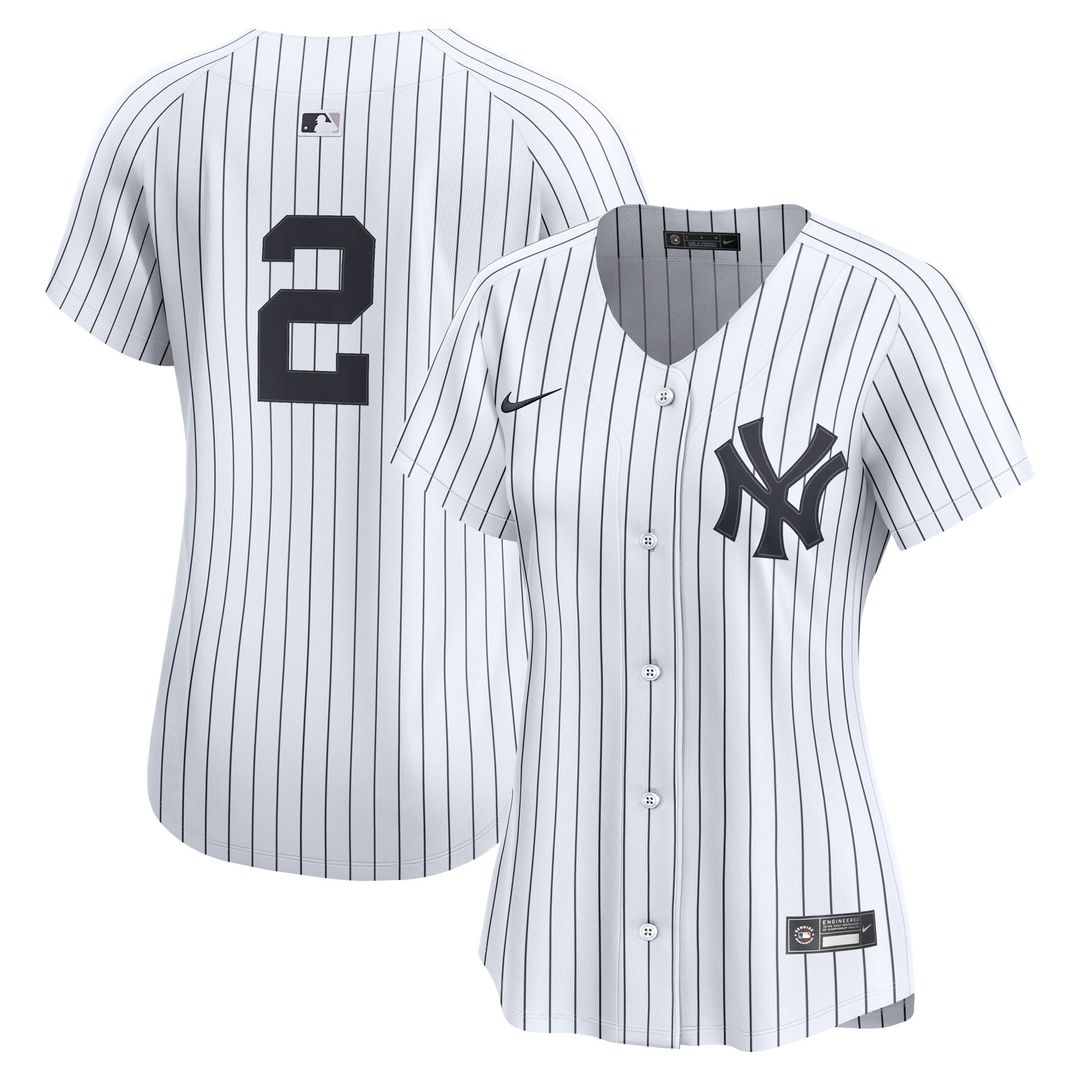 Derek Jeter New York Yankees Nike Women's Home Limited Jersey - White