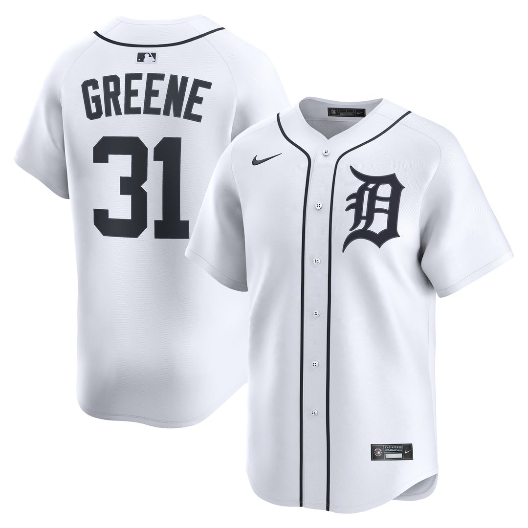 Riley Greene Detroit Tigers Nike Home Player Limited Jersey - White
