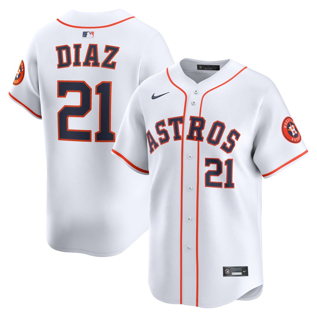 Yainer Diaz Houston Astros Nike Home Player Limited Jersey - White