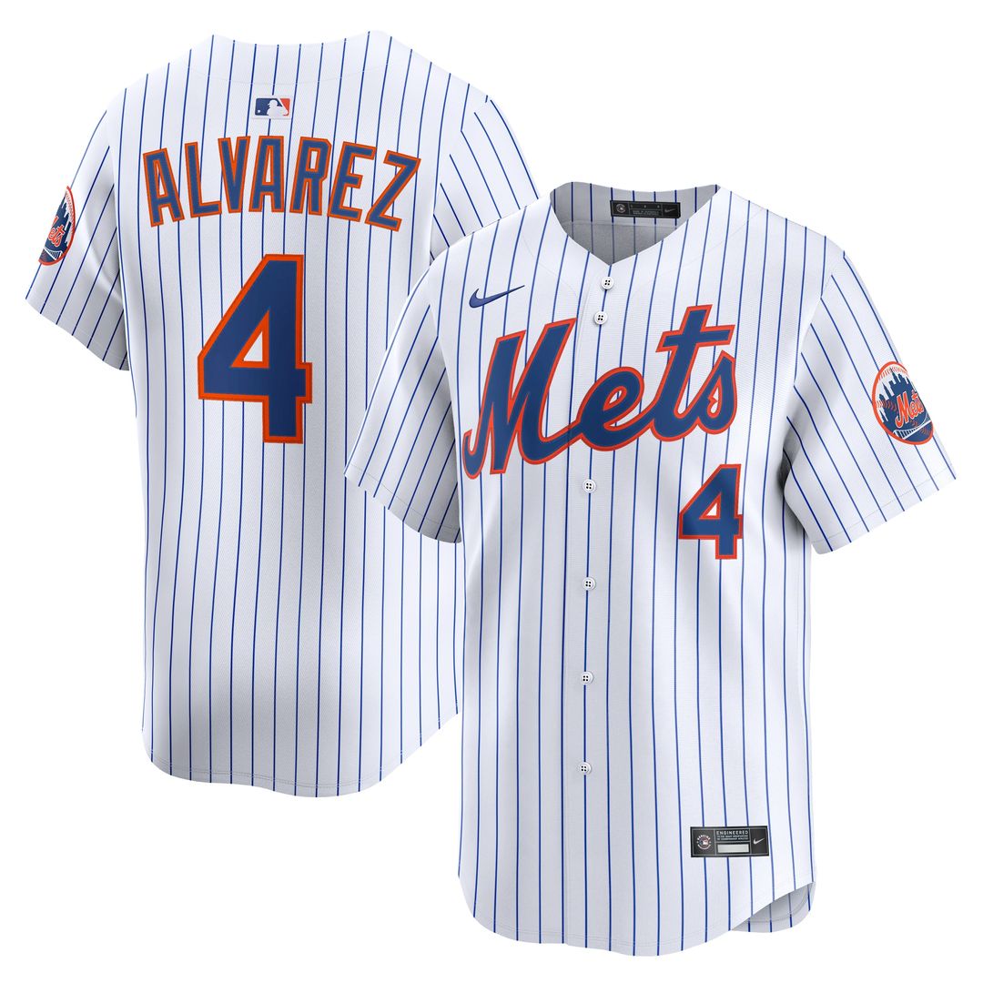 Francisco Alvarez New York Mets Nike Home Player Limited Jersey - White