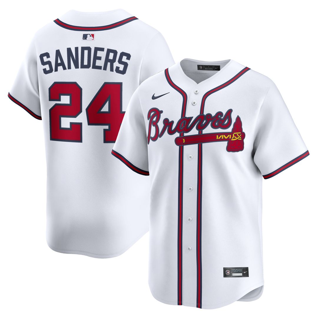Deion Sanders Atlanta Braves Nike Player Limited Jersey - White
