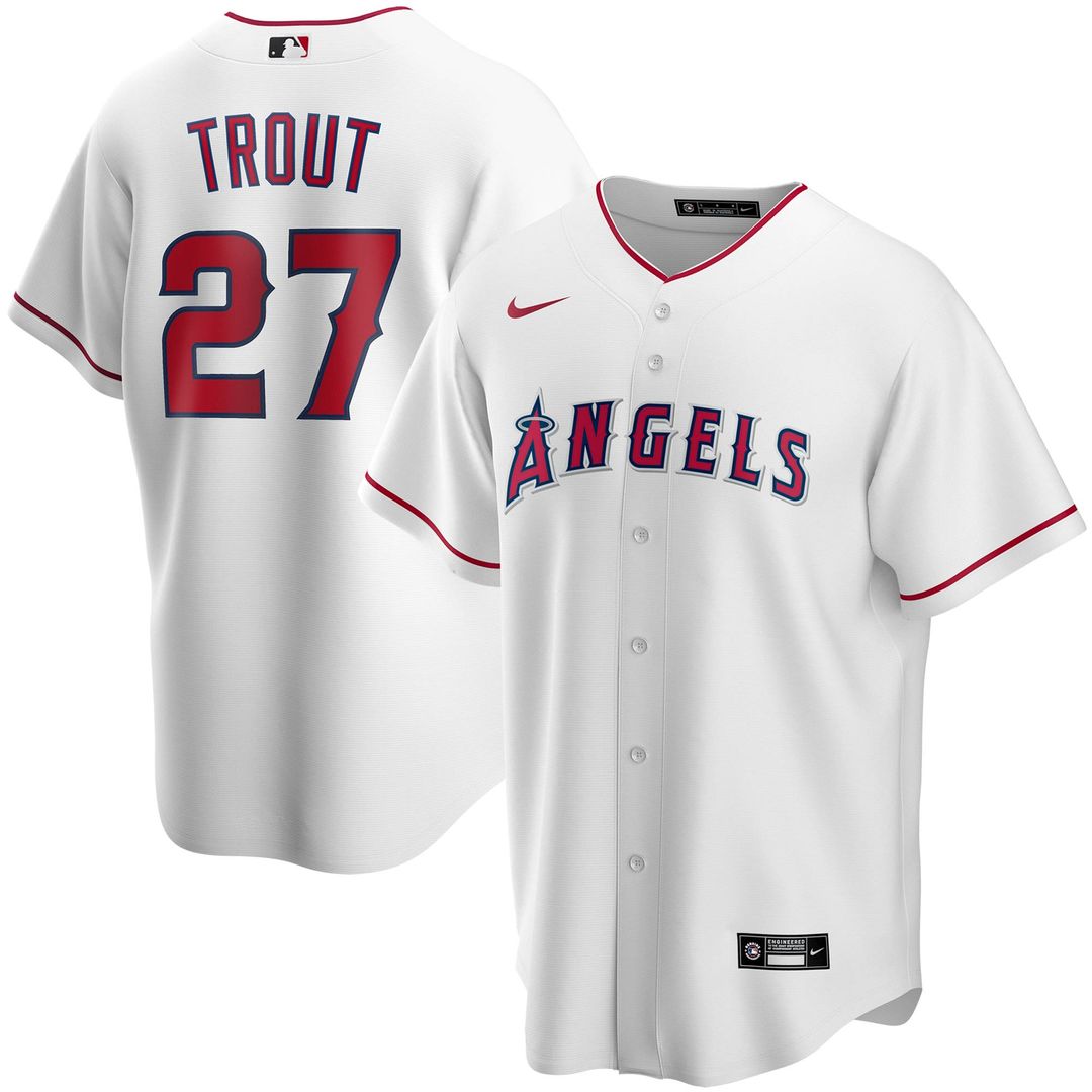 Mike Trout Los Angeles Angels Nike Youth Alternate Player Replica Jersey - White