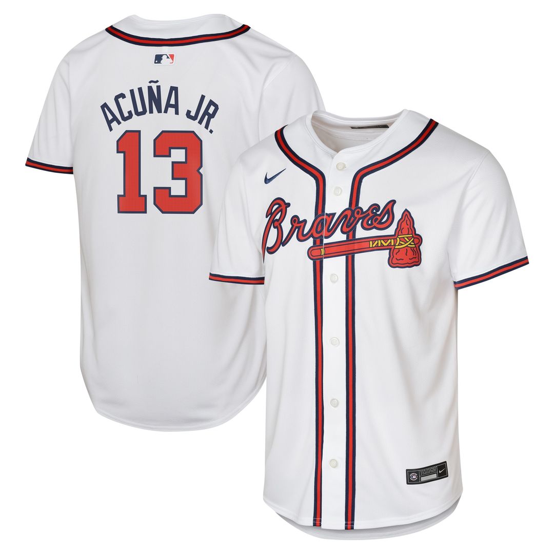 Ronald Acuña Jr. Atlanta Braves Nike Youth Home Player Limited Jersey - White