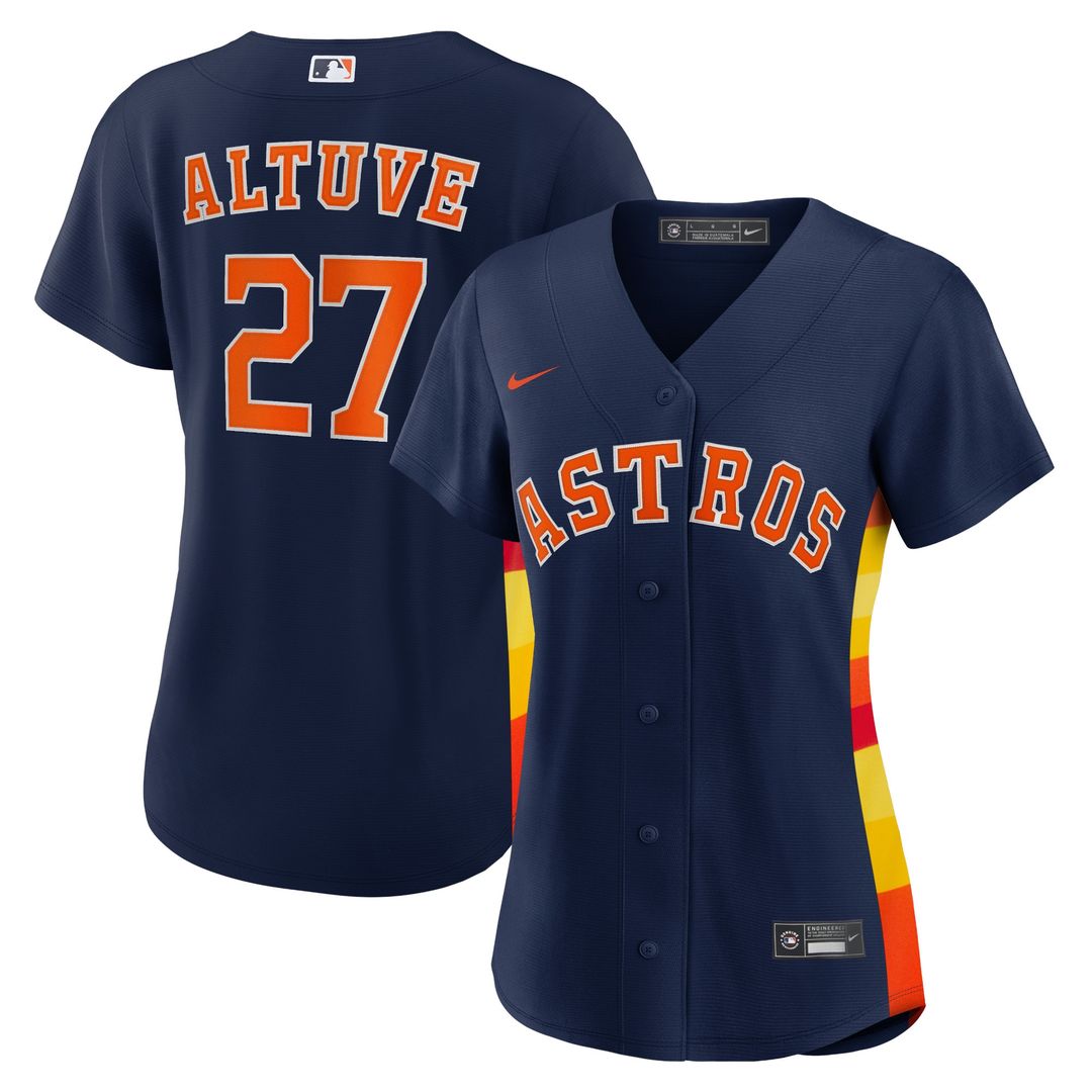 Jose Altuve Houston Astros Nike Women's Alternate Player Replica Jersey - Navy