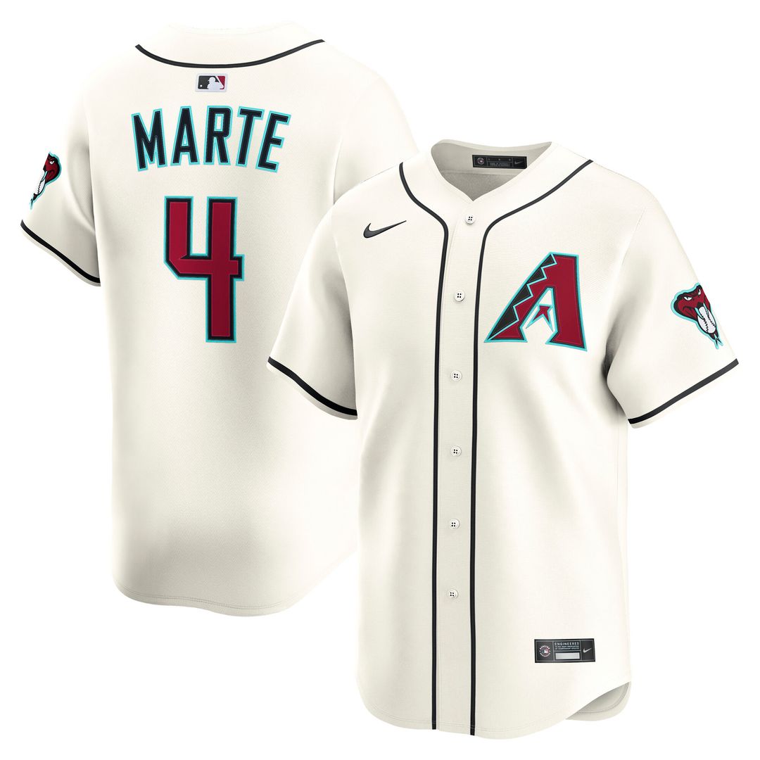 Ketel Marte Arizona Diamondbacks Nike Home Player Limited Jersey - Cream