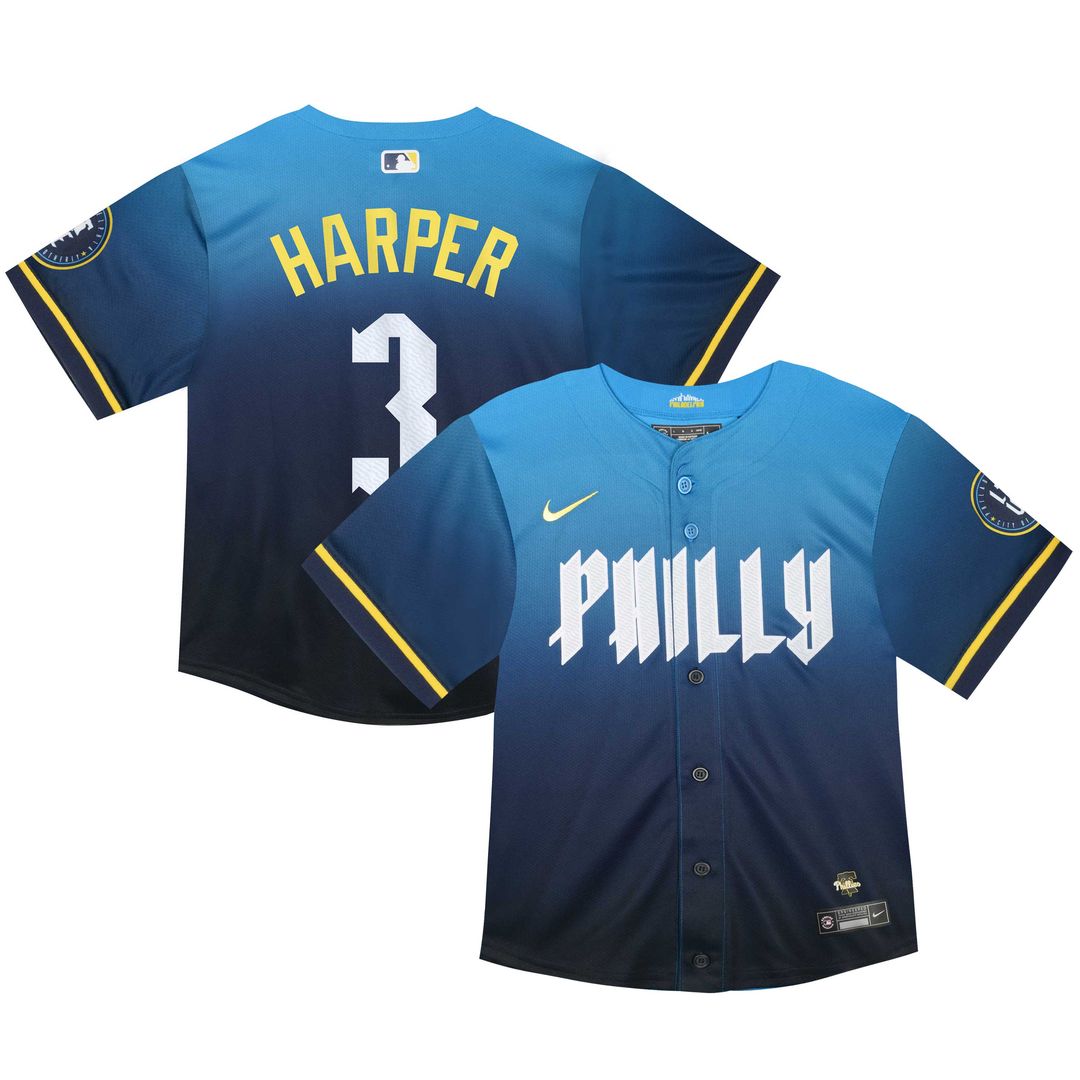 Bryce Harper Philadelphia Phillies Nike Infant 2024 City Connect Player Limited Jersey - Blue