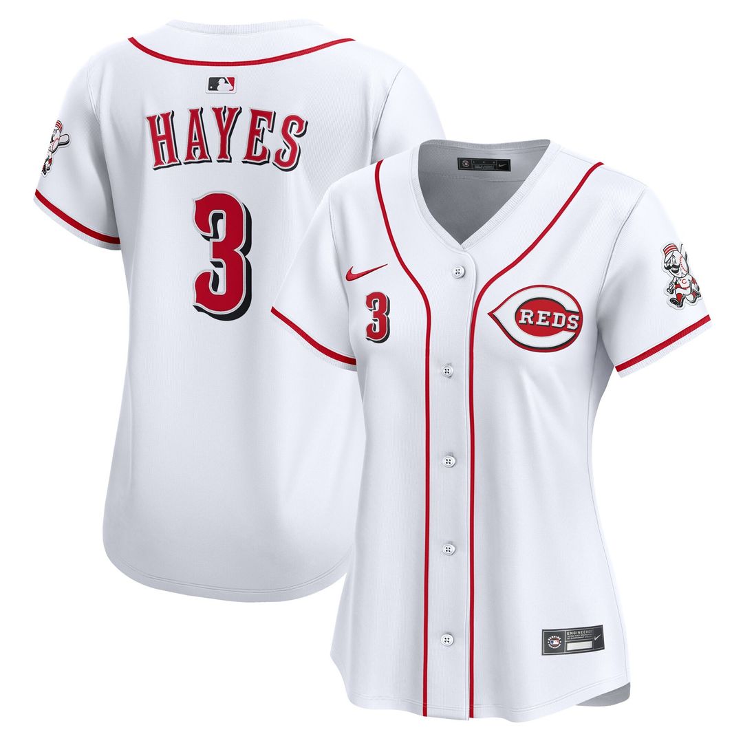 Ke'Bryan Hayes Cincinnati Reds Nike Women's Home Player Limited Jersey - White