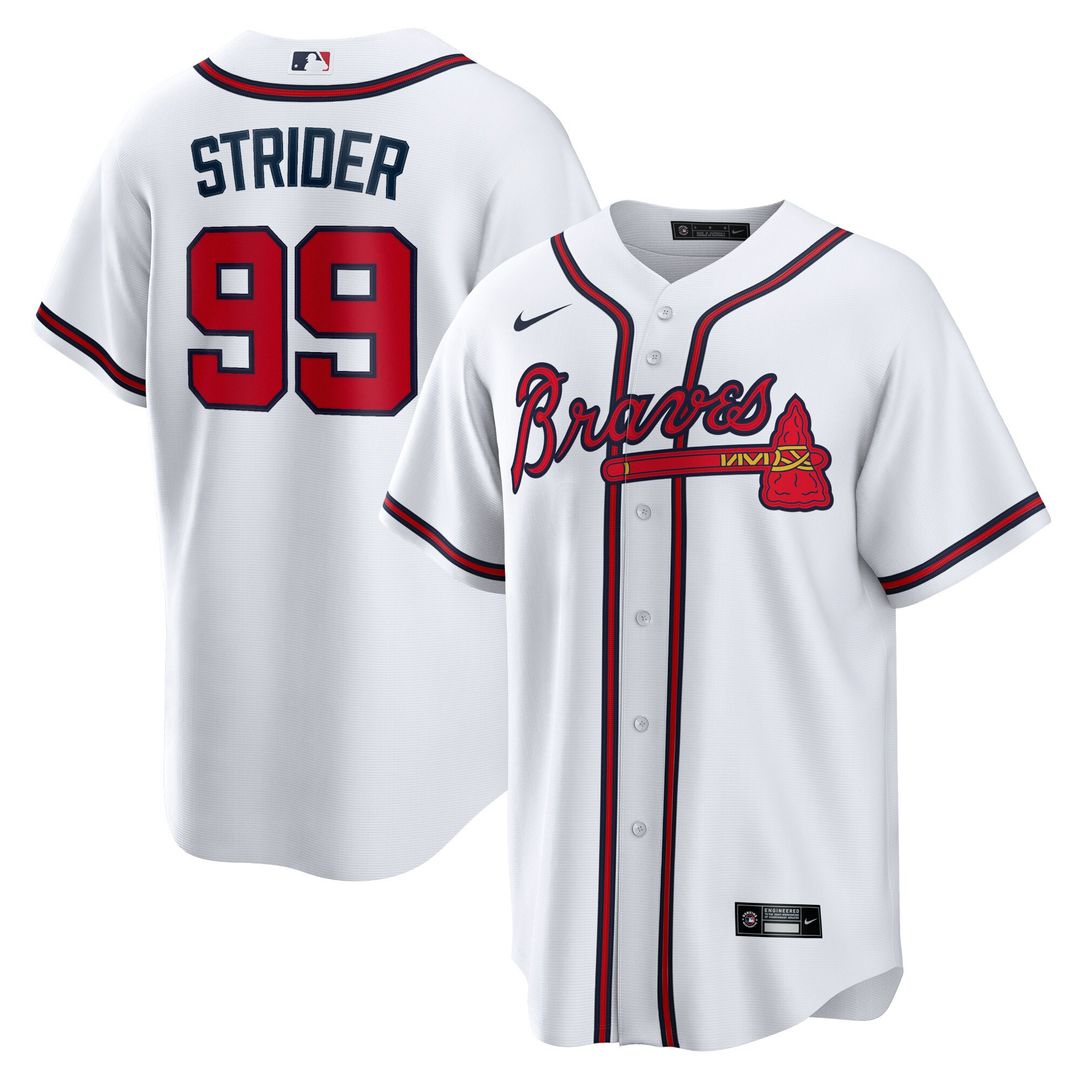 Spencer Strider Atlanta Braves Nike Player Replica Jersey - White