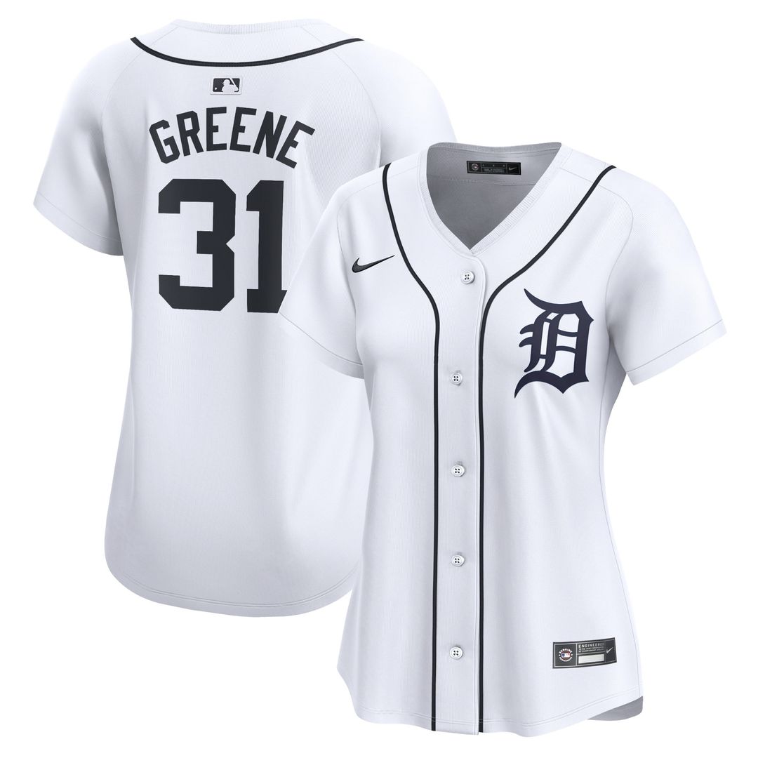 Riley Greene Detroit Tigers Nike Women's Home Player Limited Jersey - White