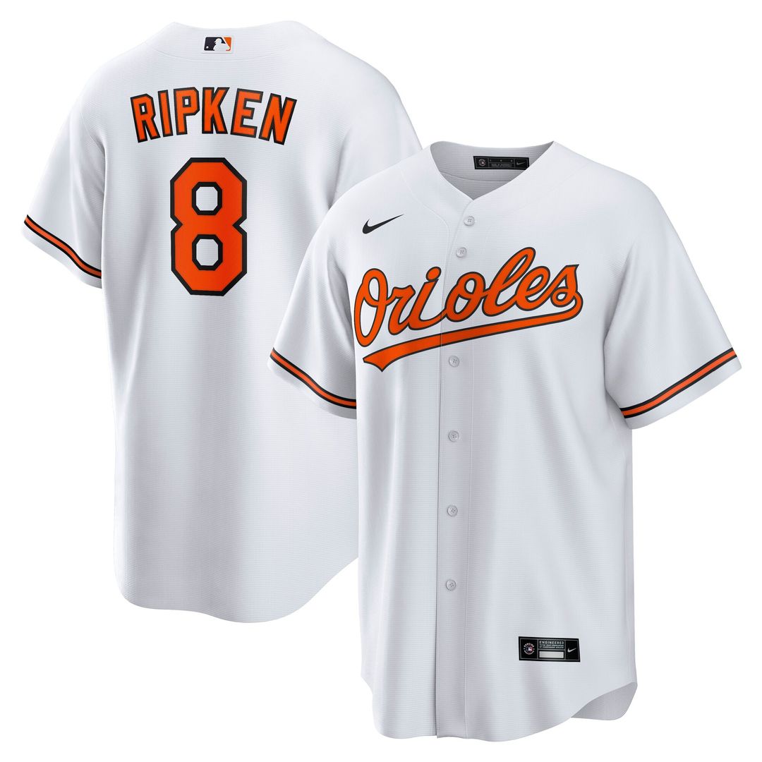 Cal Ripken Jr. Baltimore Orioles Nike Throwback Player Replica Jersey - White