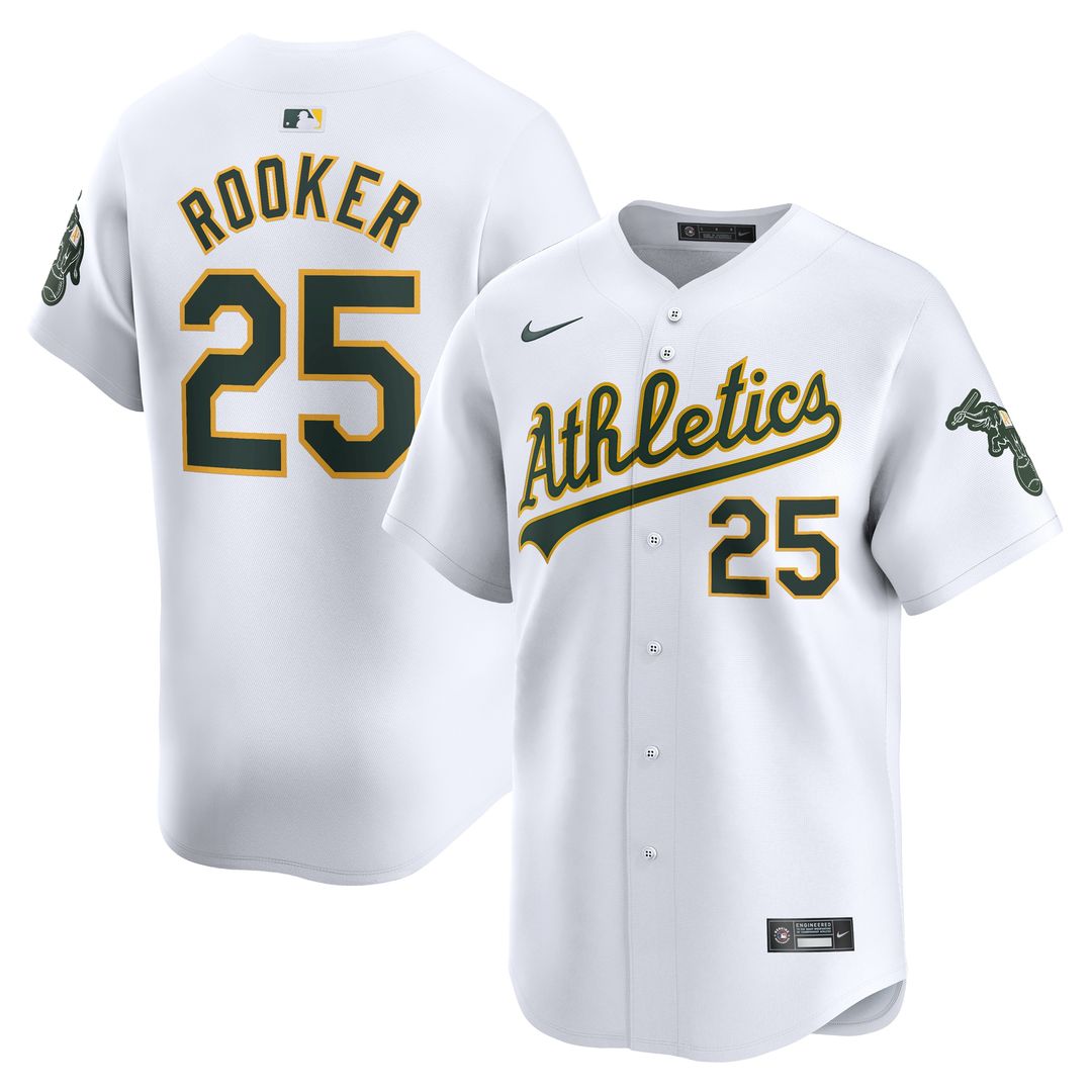 Brent Rooker Athletics Nike Home Player Limited Jersey - White