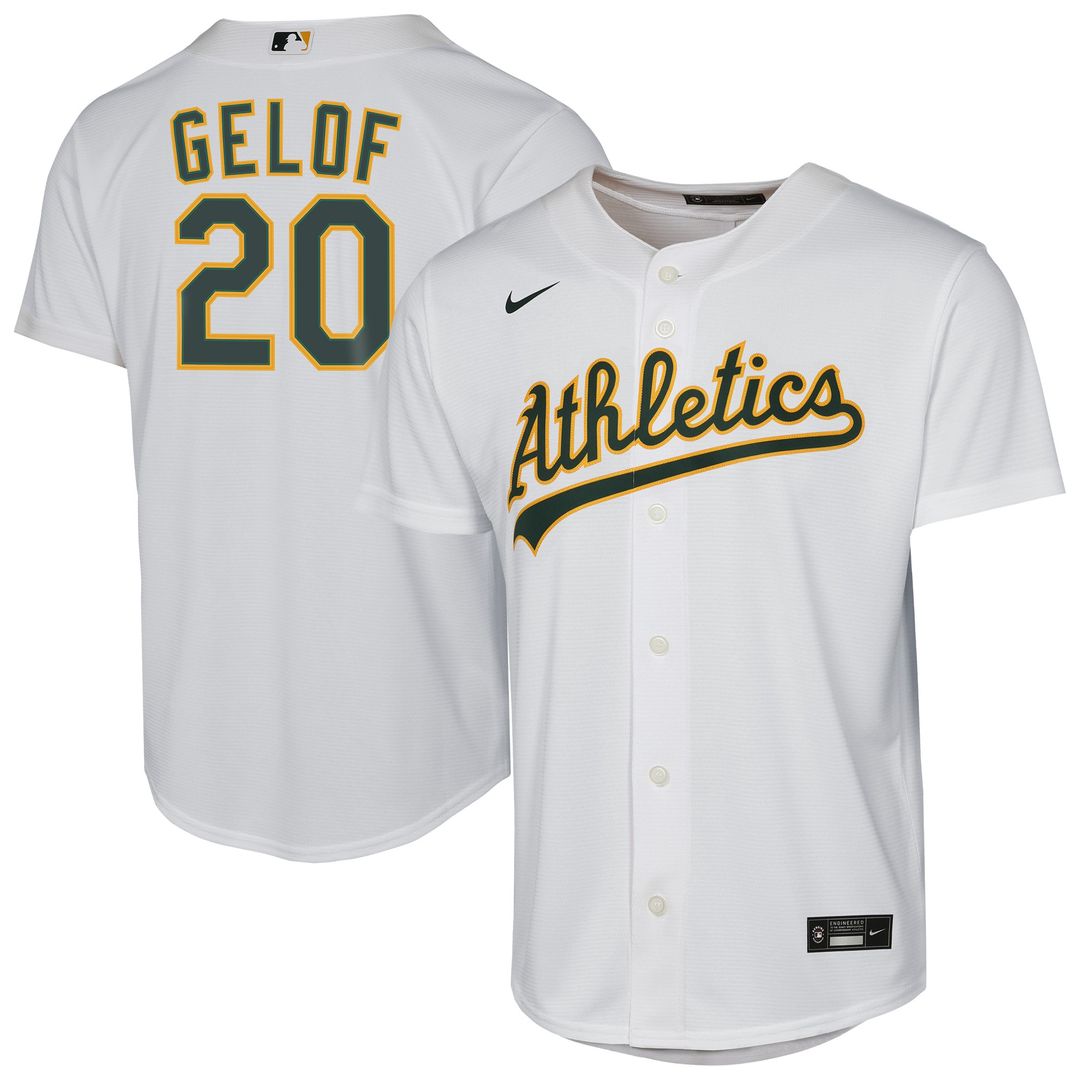 Zack Gelof Athletics Nike Youth Home Player Replica Jersey - White