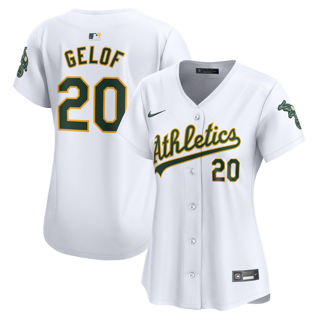 Zack Gelof Athletics Nike Women's Home Player Limited Jersey - White