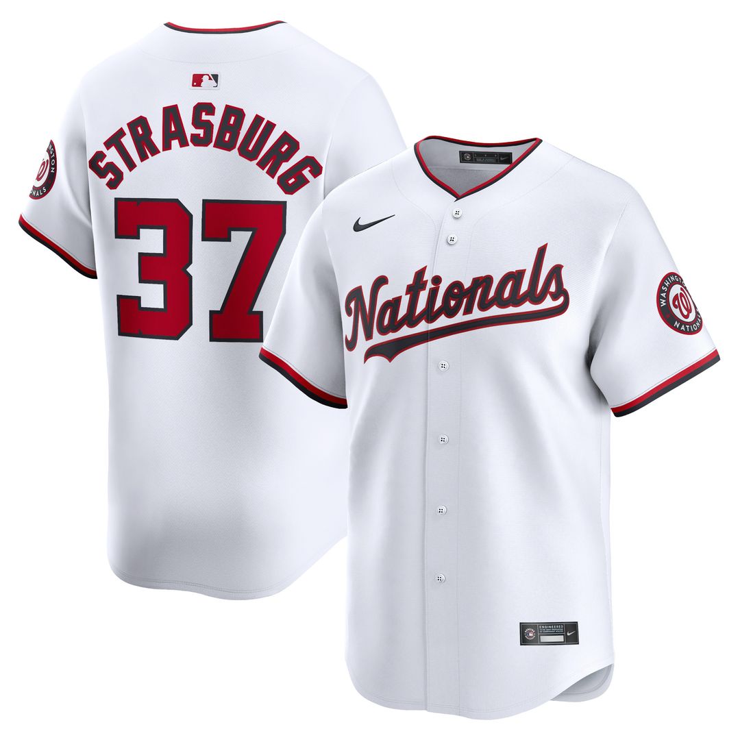 Stephen Strasburg Washington Nationals Nike Home Player Limited Jersey - White