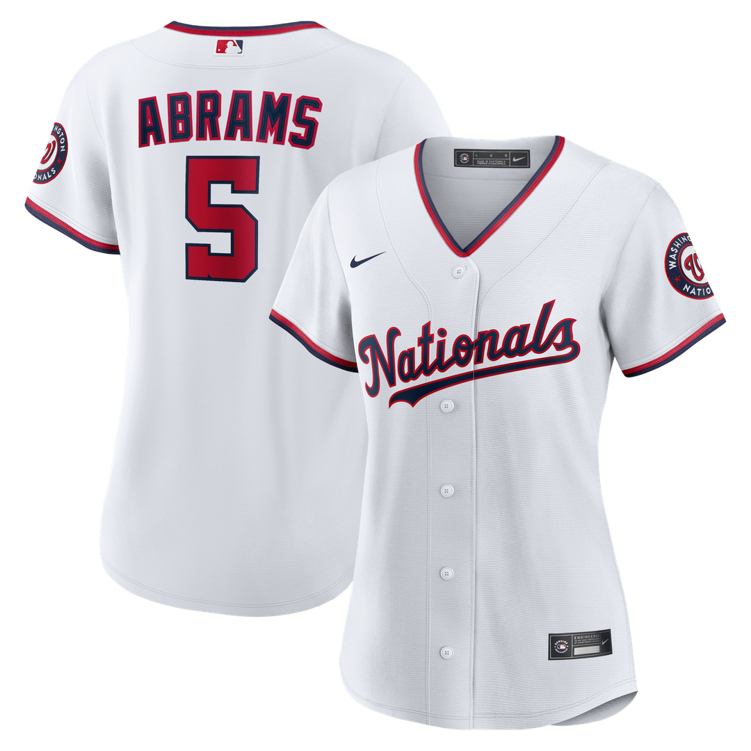 CJ Abrams Washington Nationals Nike Women's Home Player Replica Jersey - White