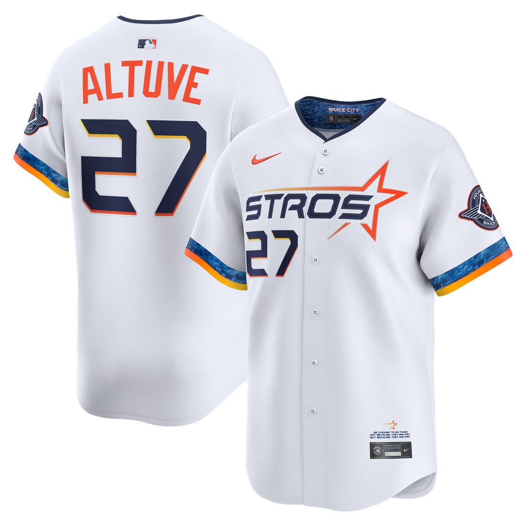 Jose Altuve Houston Astros Nike 2025 City Connect Player Limited Jersey - White