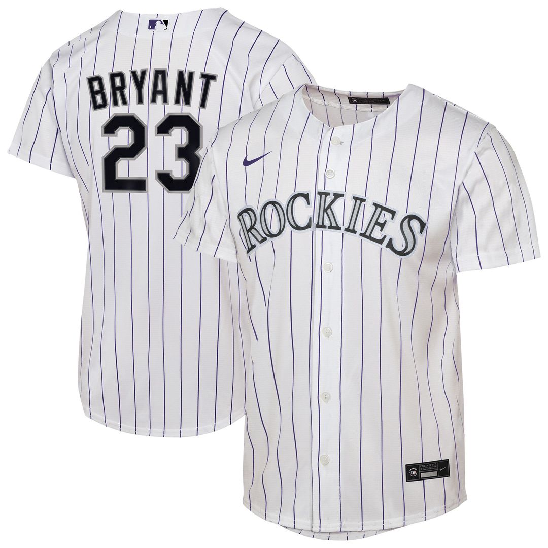 Kris Bryant Colorado Rockies Nike Youth Home Player Replica Jersey - White