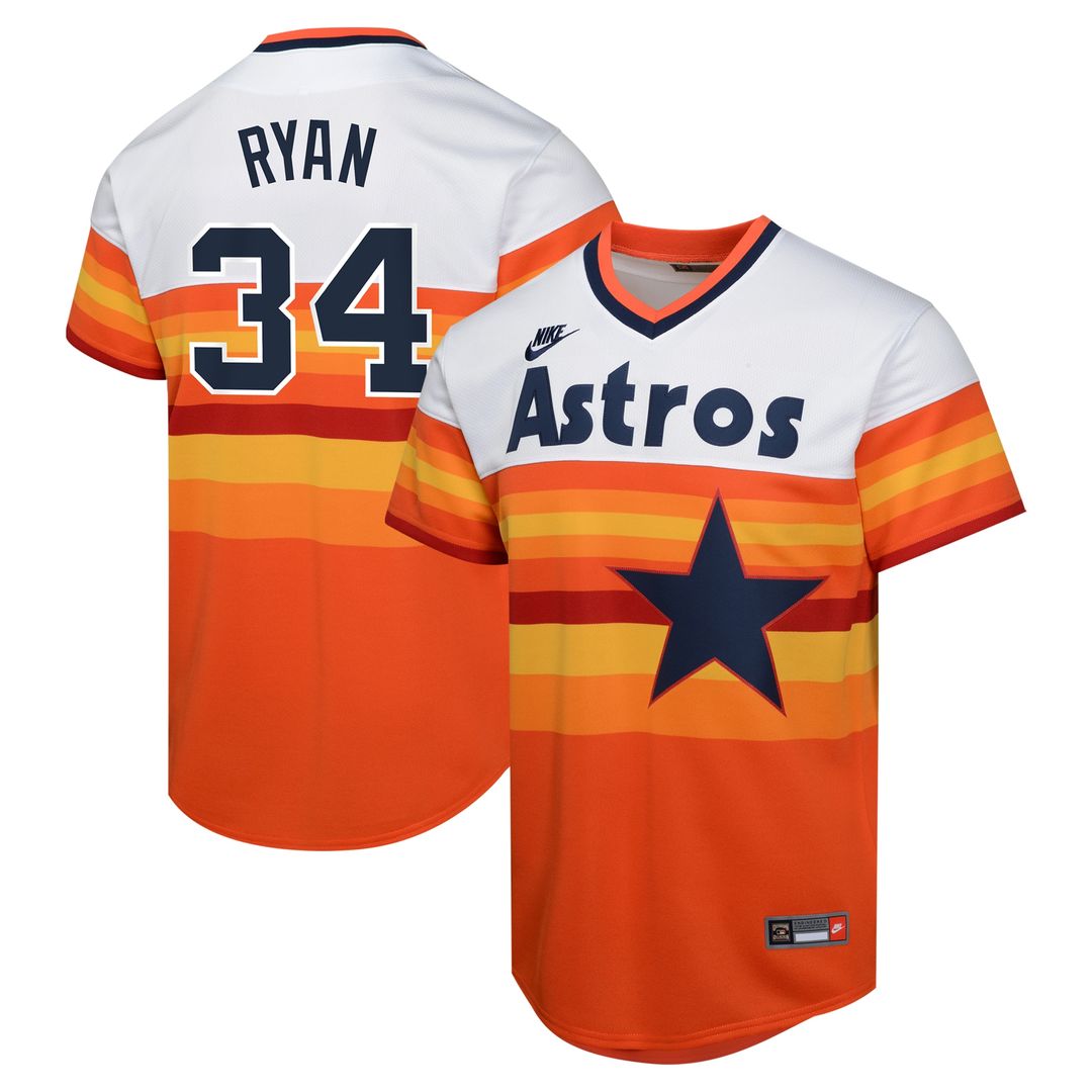 Nolan Ryan Houston Astros Nike Youth Cooperstown Collection Player Limited Jersey - White