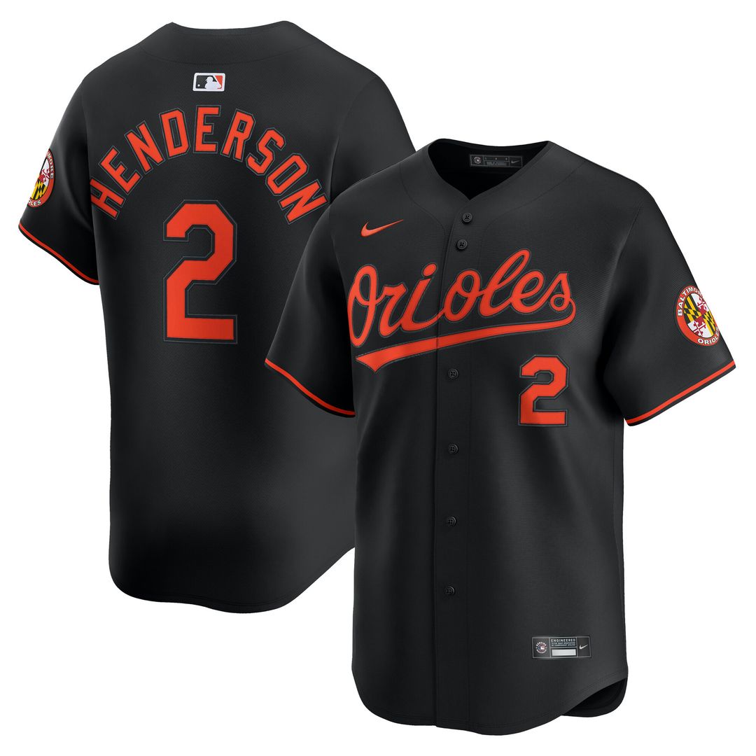 Gunnar Henderson Baltimore Orioles Nike Alternate Player Limited Jersey - Black