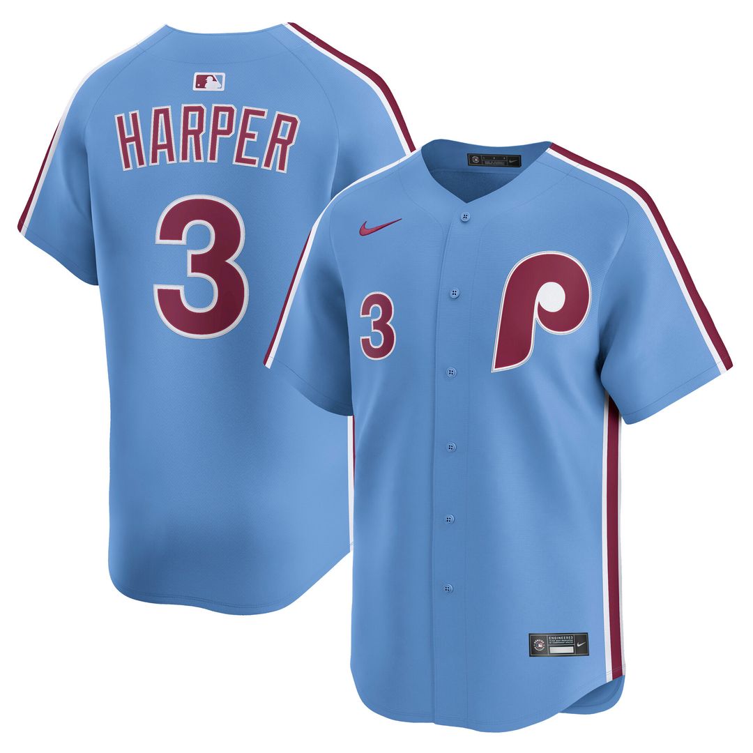 Bryce Harper Philadelphia Phillies Nike Alternate Player Limited Jersey - Light Blue
