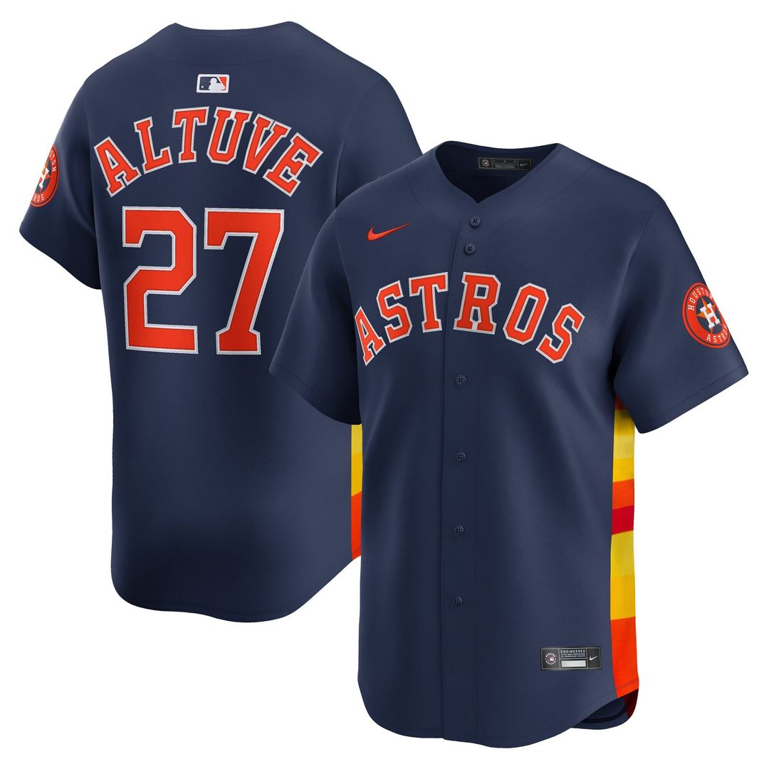 Jose Altuve Houston Astros Nike Alternate Player Limited Jersey - Navy