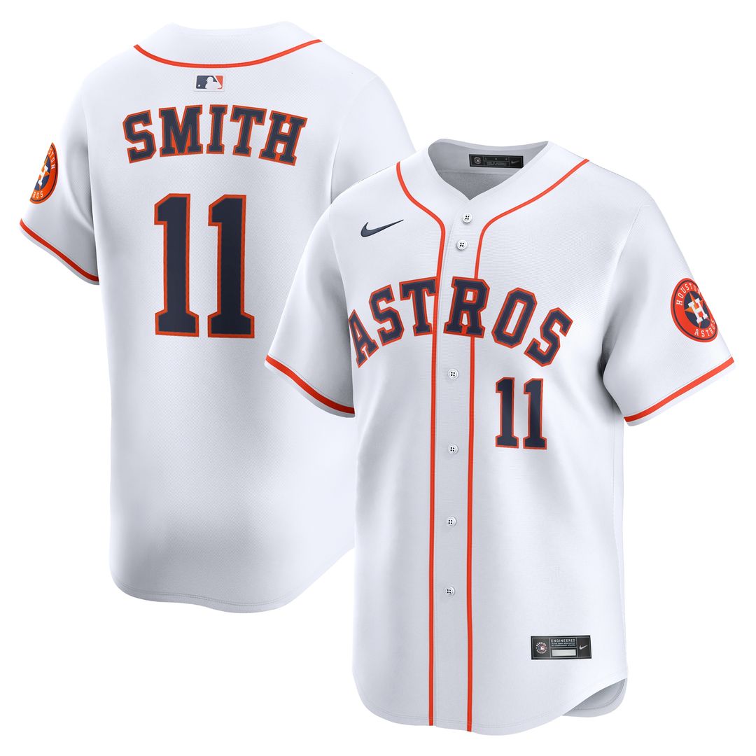 Cam Smith #11 Houston Astros Nike Home Player Limited Jersey - White