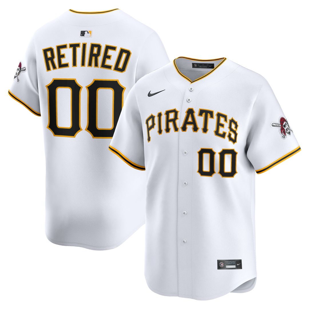 Pittsburgh Pirates Nike Home Limited Pick - A - Player Retired Roster Jersey - White