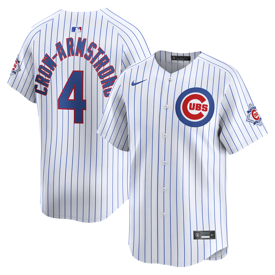 Pete Crow - Armstrong Chicago Cubs Nike 150th Anniversary Limited Jersey - White
