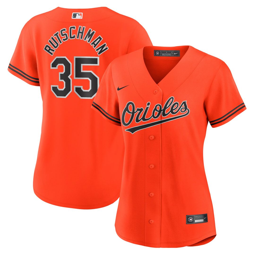 Adley Rutschman Baltimore Orioles Nike Women's Alternate Player Replica Jersey - Orange