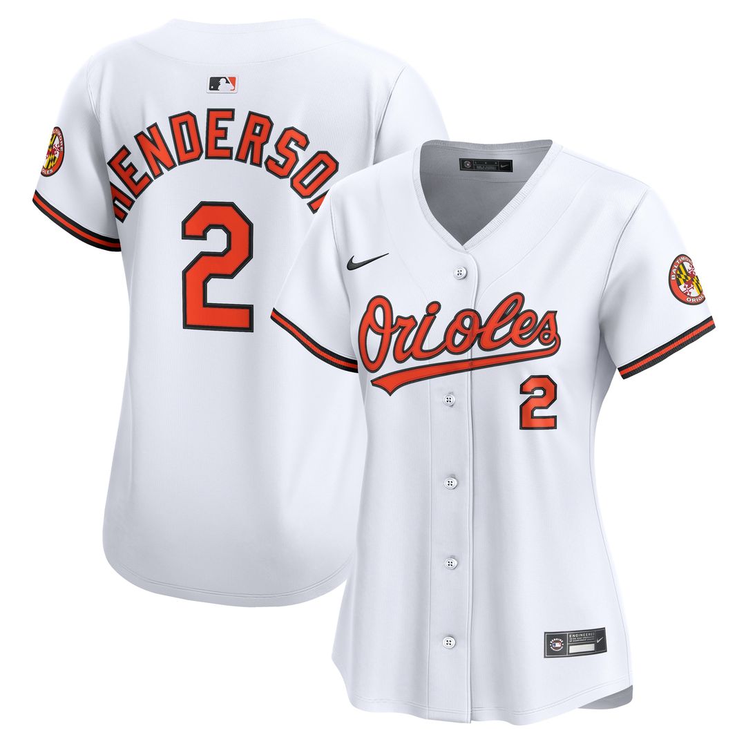 Gunnar Henderson Baltimore Orioles Nike Women's Home Player Limited Jersey - White