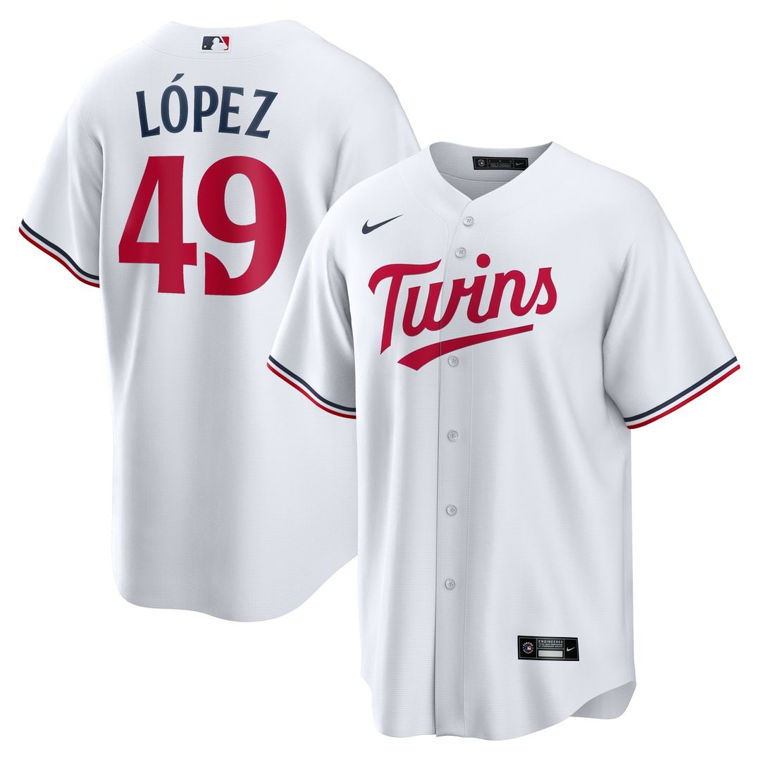 Pablo López Minnesota Twins Nike Home Player Replica Jersey - White