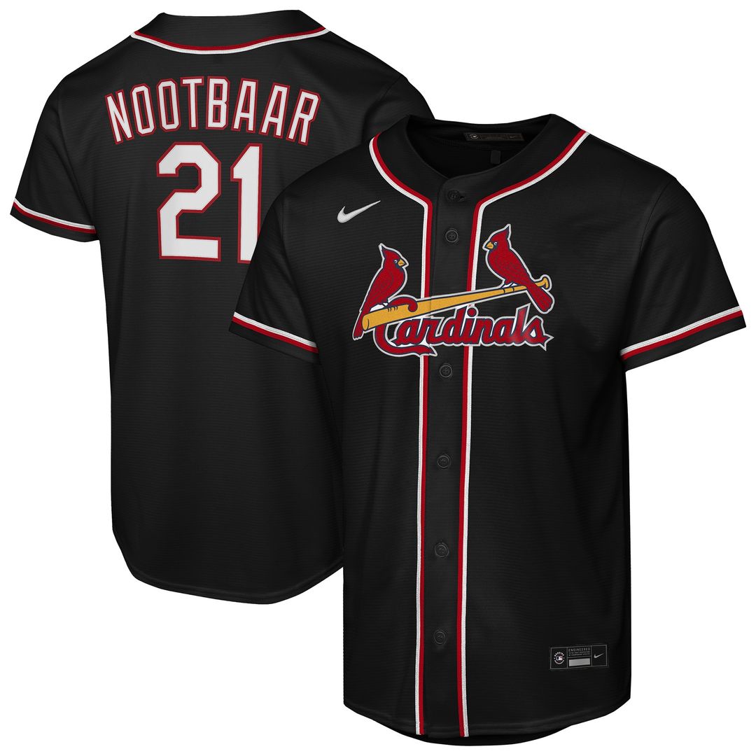 Lars Nootbaar St. Louis Cardinals Nike Youth Fashion Player Replica Jersey - Black