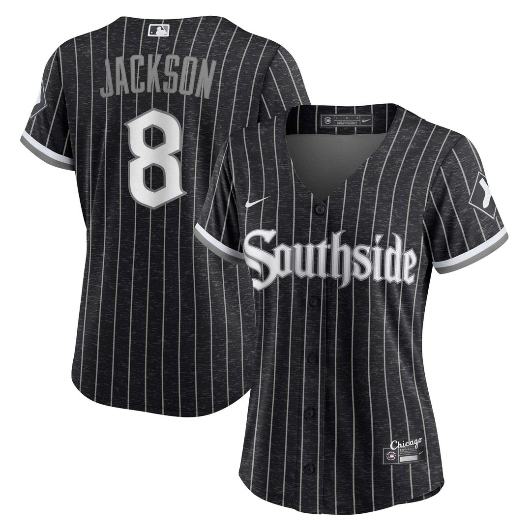Bo Jackson Chicago White Sox Nike Women's City Connect Player Replica Jersey - Black