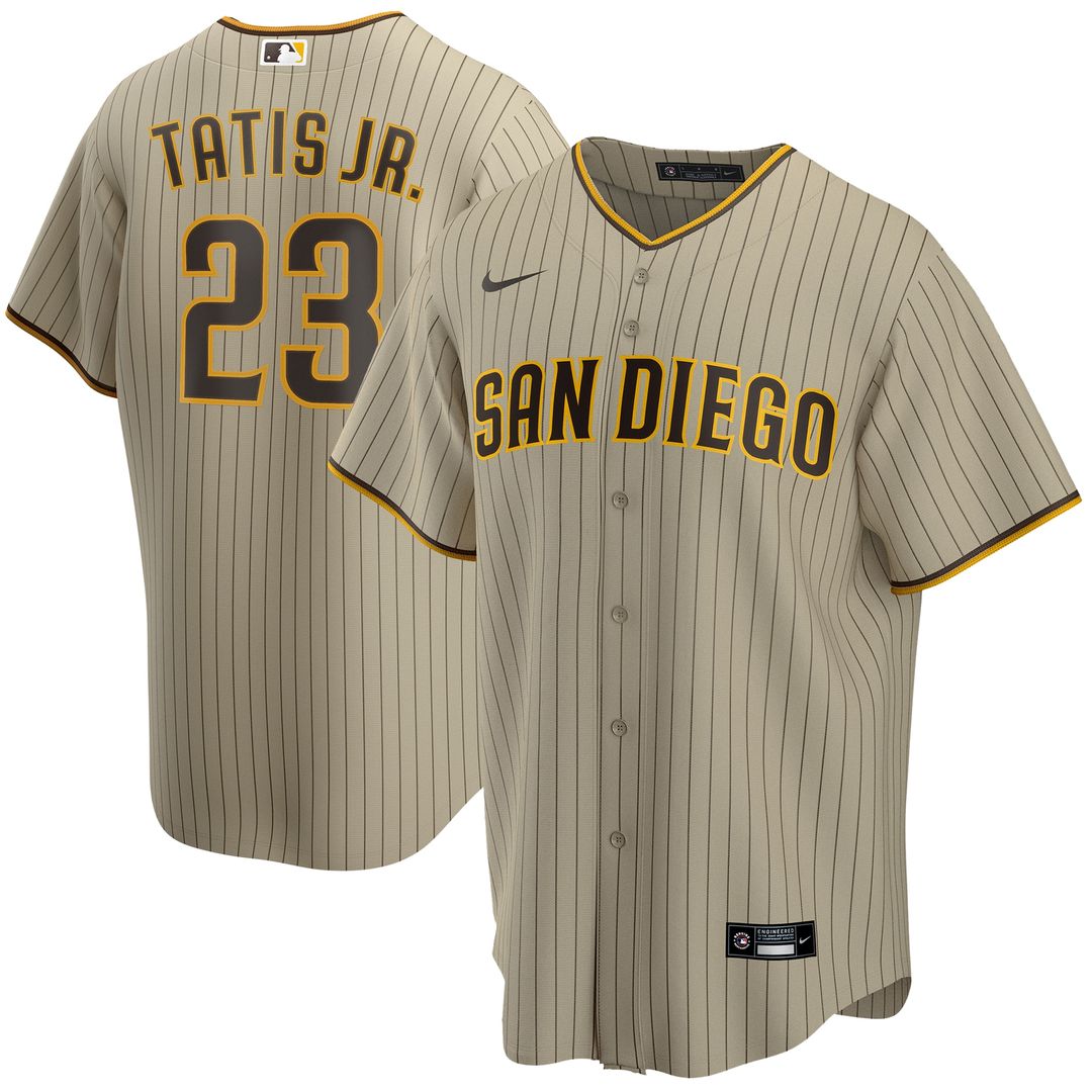 Fernando Tatis Jr. San Diego Padres Nike Alternate Player Replica Jersey - Tan