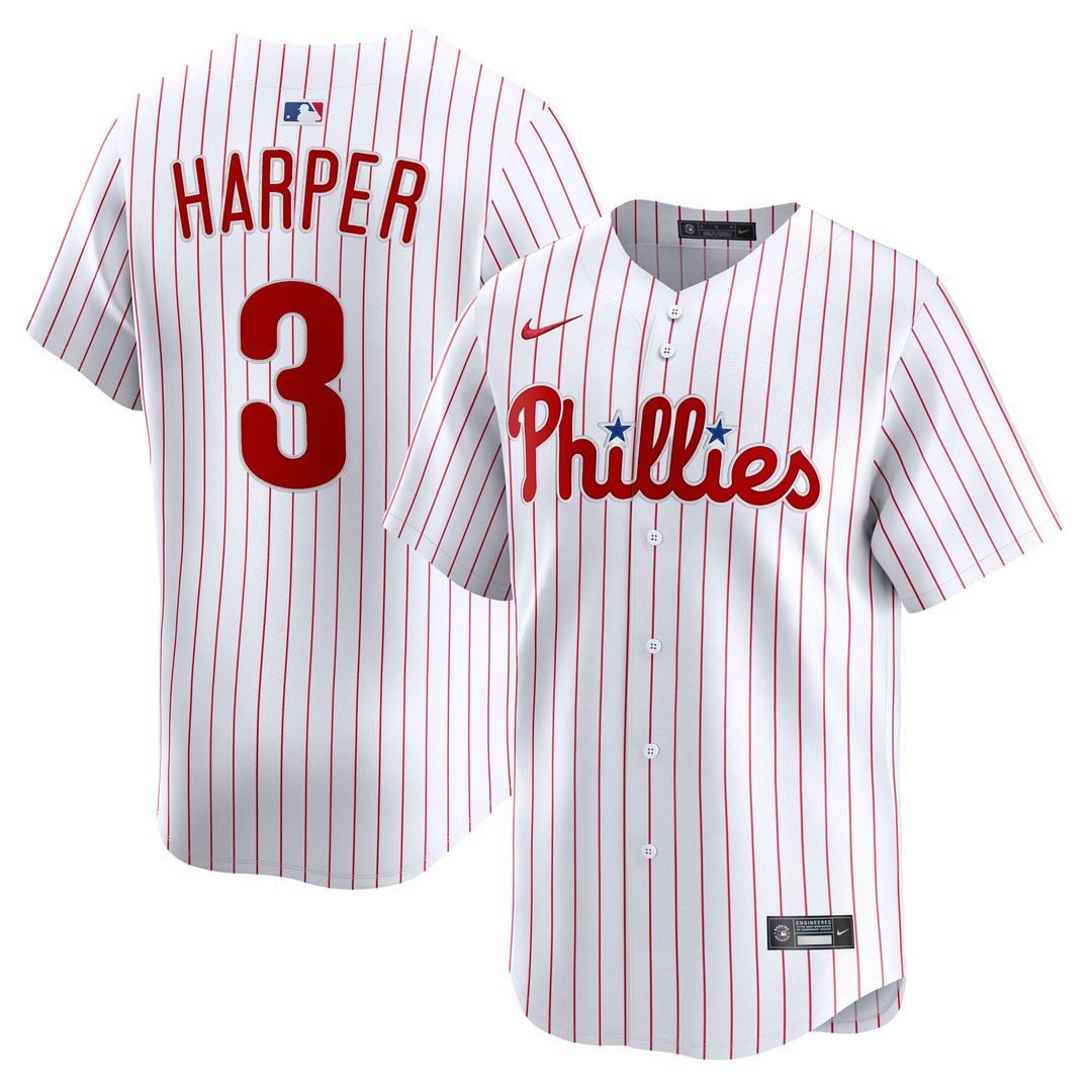 Bryce Harper Philadelphia Phillies Nike Home Player Limited Jersey - White