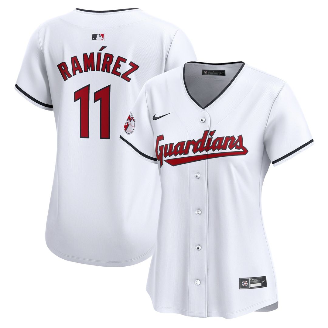 Jose Ramirez Cleveland Guardians Nike Women's Home Player Limited Jersey - White