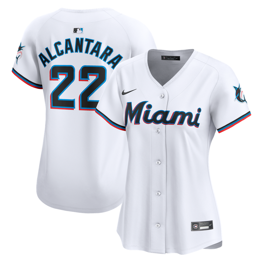Sandy Alcantara Miami Marlins Nike Women's Home Player Limited Jersey - White
