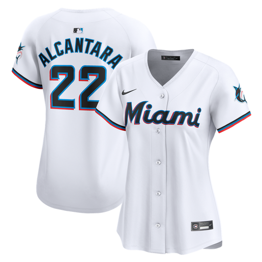 Sandy Alcantara Miami Marlins Nike Women's Home Player Limited Jersey - White