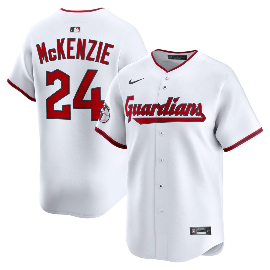 Triston McKenzie Cleveland Guardians Nike Home Player Limited Jersey - White