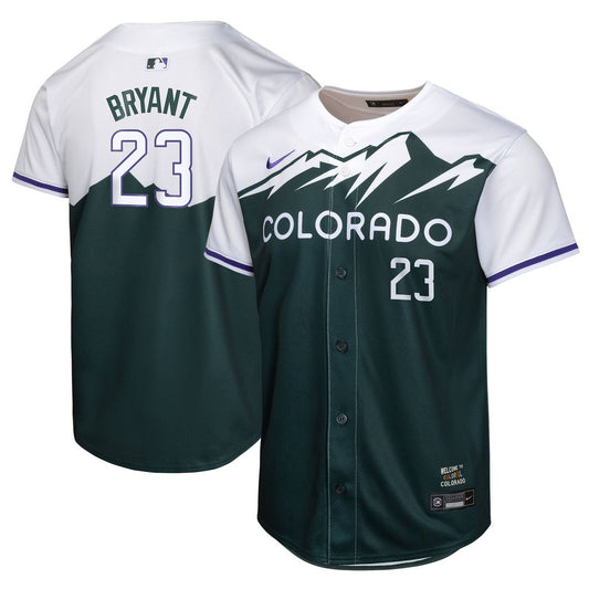 Kris Bryant Colorado Rockies Nike Youth City Connect Player Limited Jersey - Green