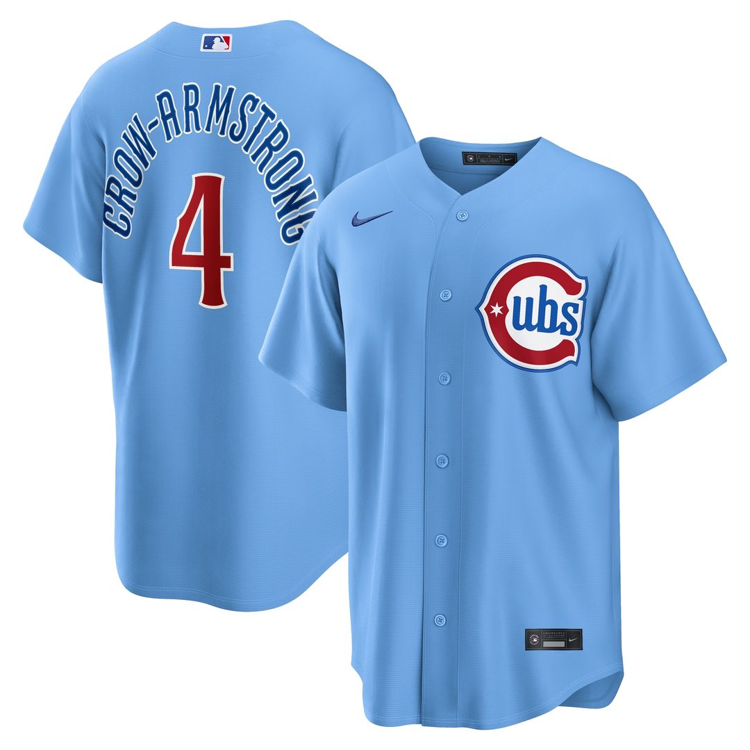 Pete Crow - Armstrong Chicago Cubs Nike Alternate Replica Jersey - Light Blue
