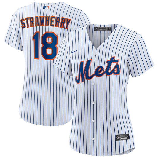 Darryl Strawberry New York Mets Nike Women's Home Player Replica Jersey - White