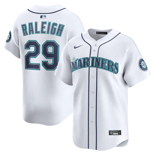 Cal Raleigh Seattle Mariners Nike Home Player Limited Jersey - White