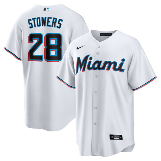 Kyle Stowers Miami Marlins Nike Youth Home Replica Jersey - White