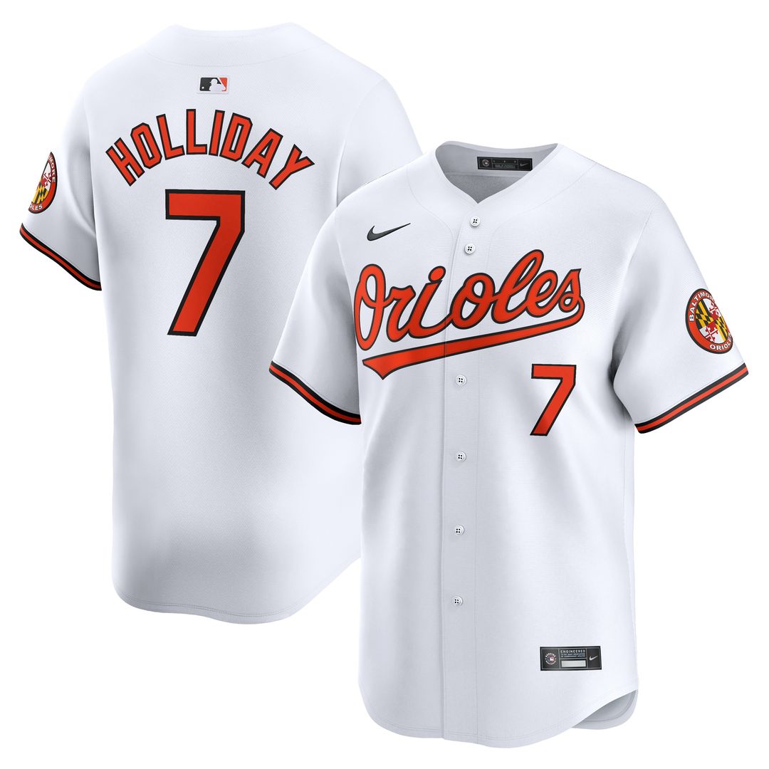 Jackson Holliday Baltimore Orioles Nike Home Player Limited Jersey - White