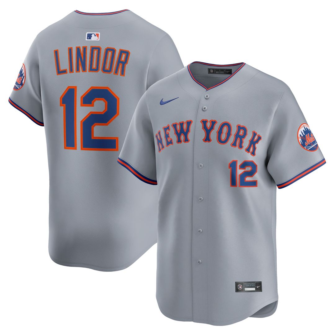 Francisco Lindor New York Mets Nike Road Player Limited Jersey - Gray
